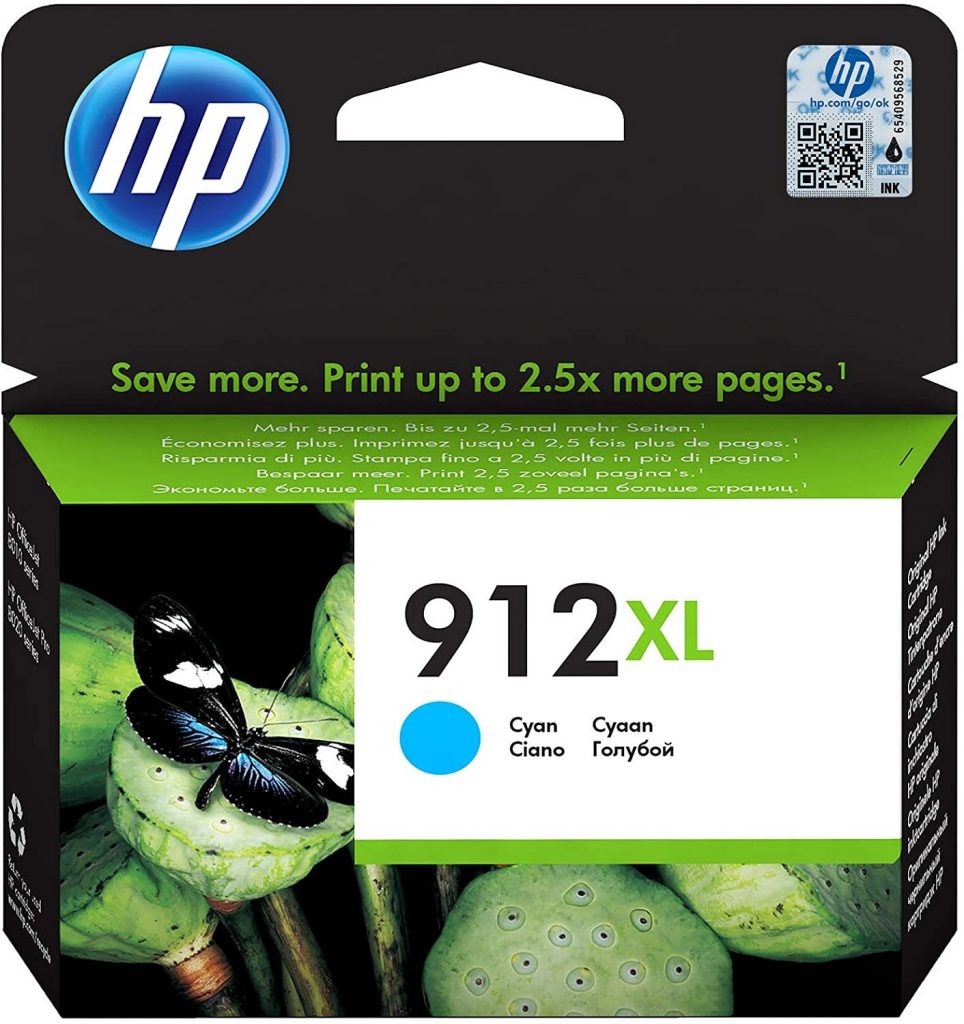 HP 912XL Cartuccia Inchiostro Originale Ciano