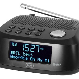 Trevi RC 80D4 Radiosveglia DAB DAB FM RDS Grande Display LED DAB Nero