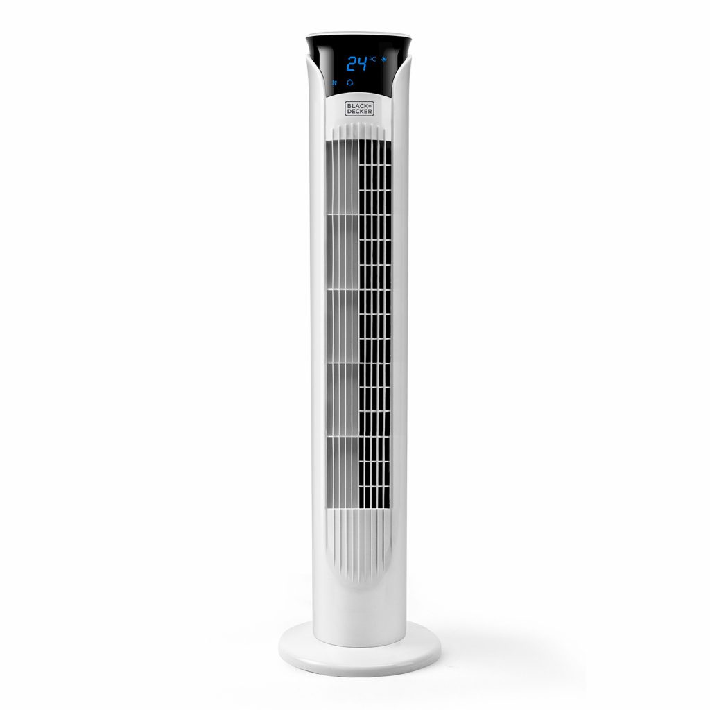 Black Decker BXFEFT48E Ventilatore a Torre 45W Oscillante con Telecomando