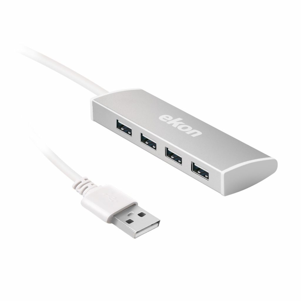 Ekon ECITHUB20USB4INMET Hub USB Metal 2.0 4 In 1
