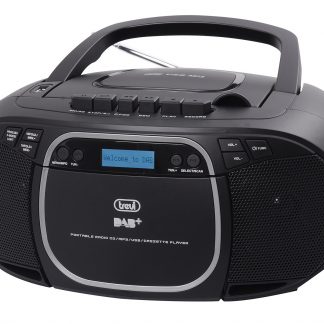 Trevi CMP576 DAB Nero Stereo Portatile Boombox con CD e Radio DAB