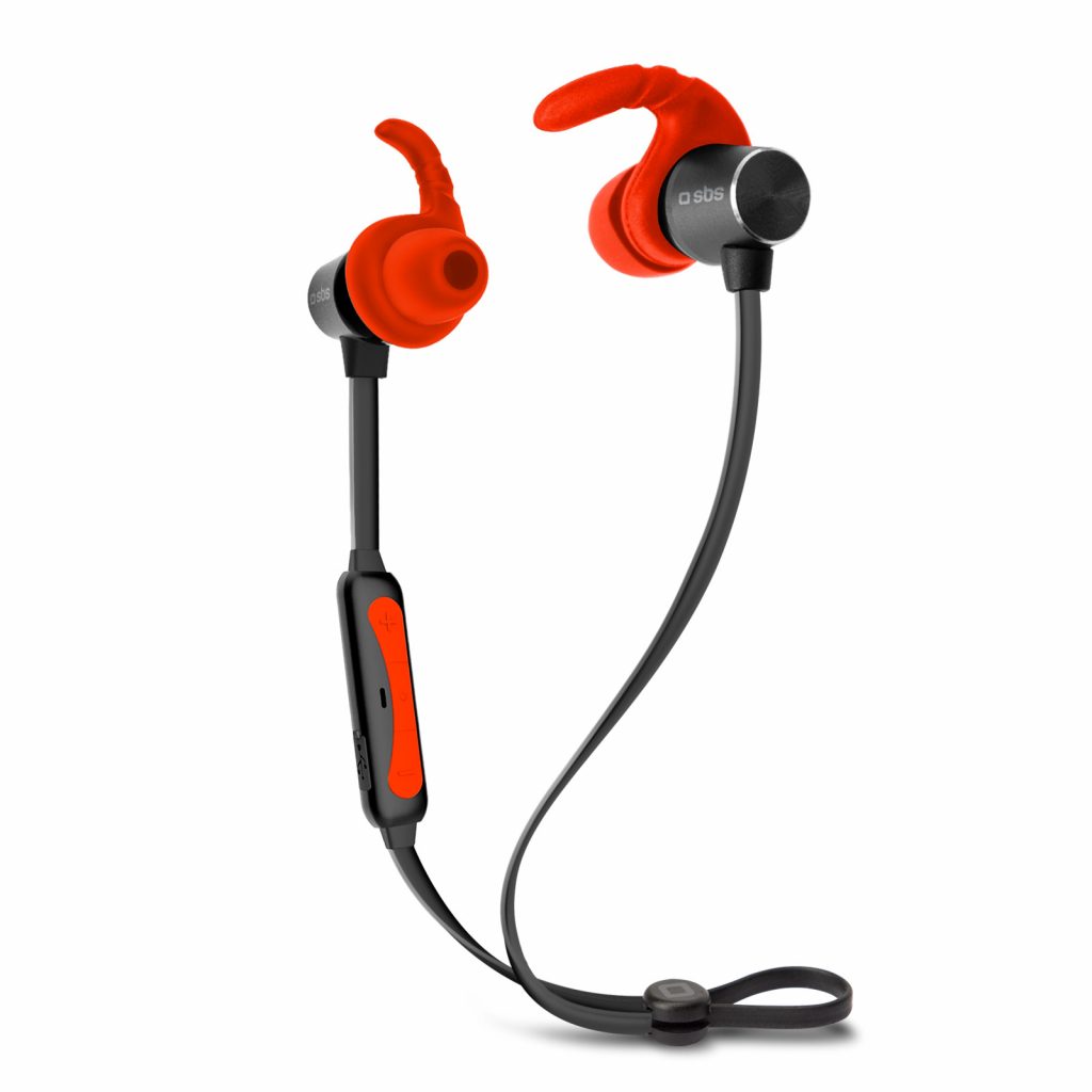 SBS TEEARBT501R Rosso Auricolari Wireless Multipoint Magnetici