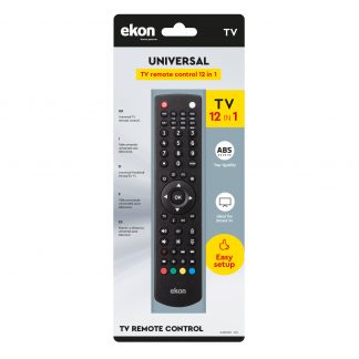 Ekon ECREMOTE12 Telecomando Universale per TV e Smart TV 12in1 Multibrand