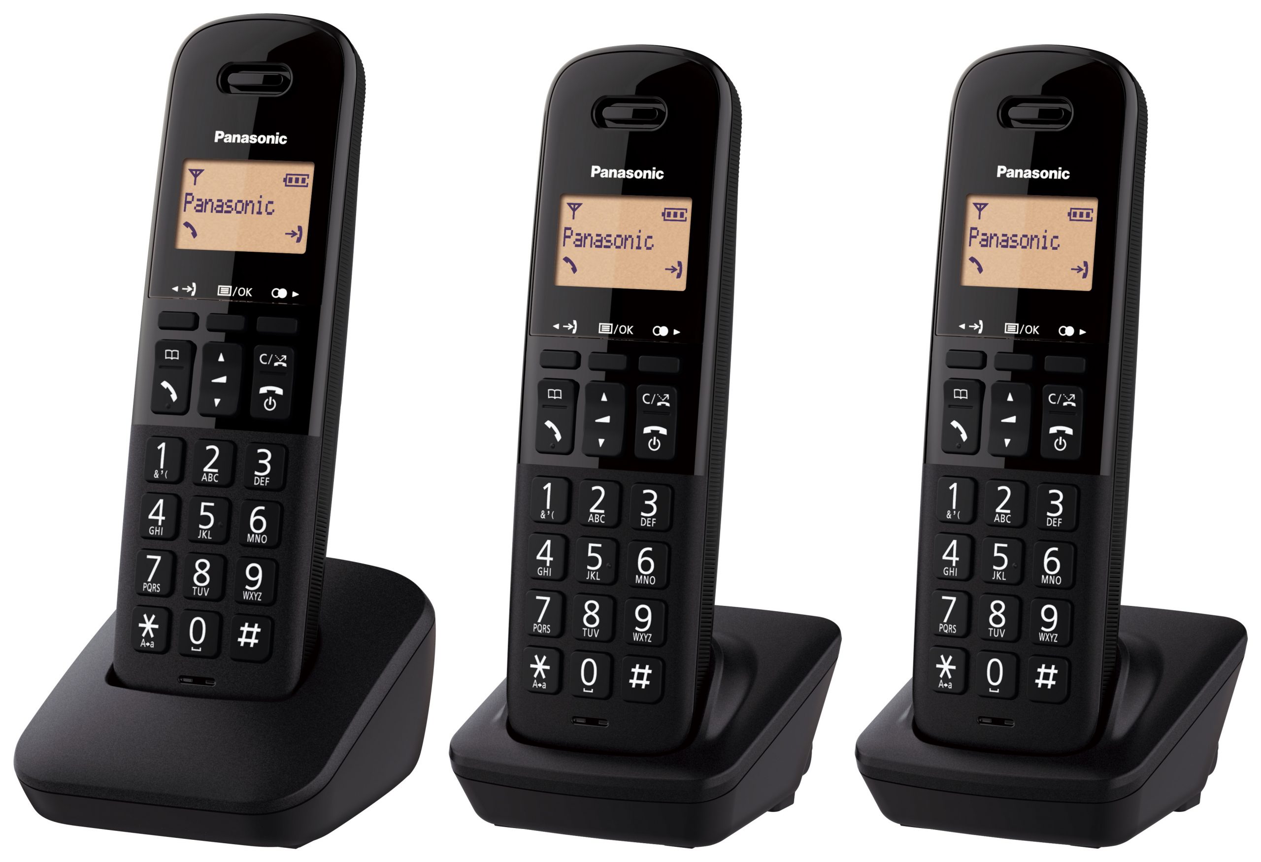 Panasonic KX-TGB613JT Trio Cordless Volume Potenziato Blocco Chiamate