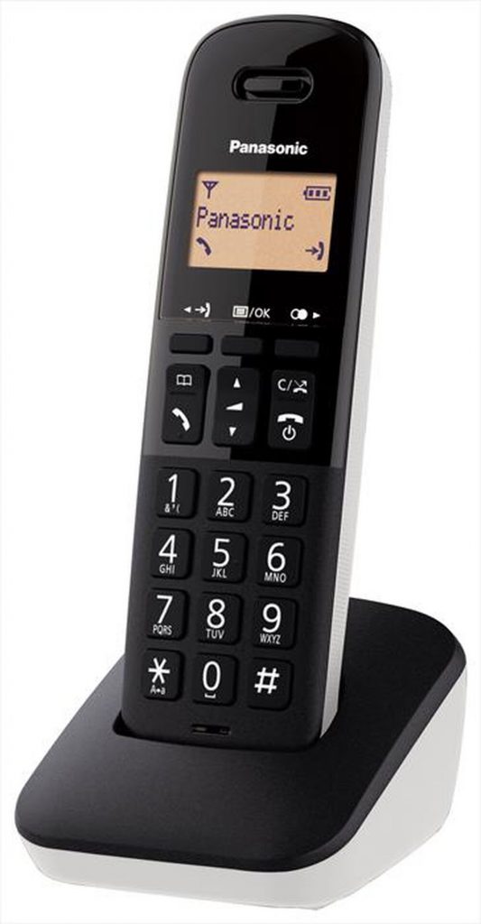 Panasonic KXTGB610JTW Bianco Telefono Cordless Tasto Dedicato Blocco Chiamate