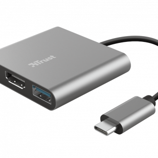 Trust Dalyx Adattatore USB-C Multiporta 3-in-1 Silver