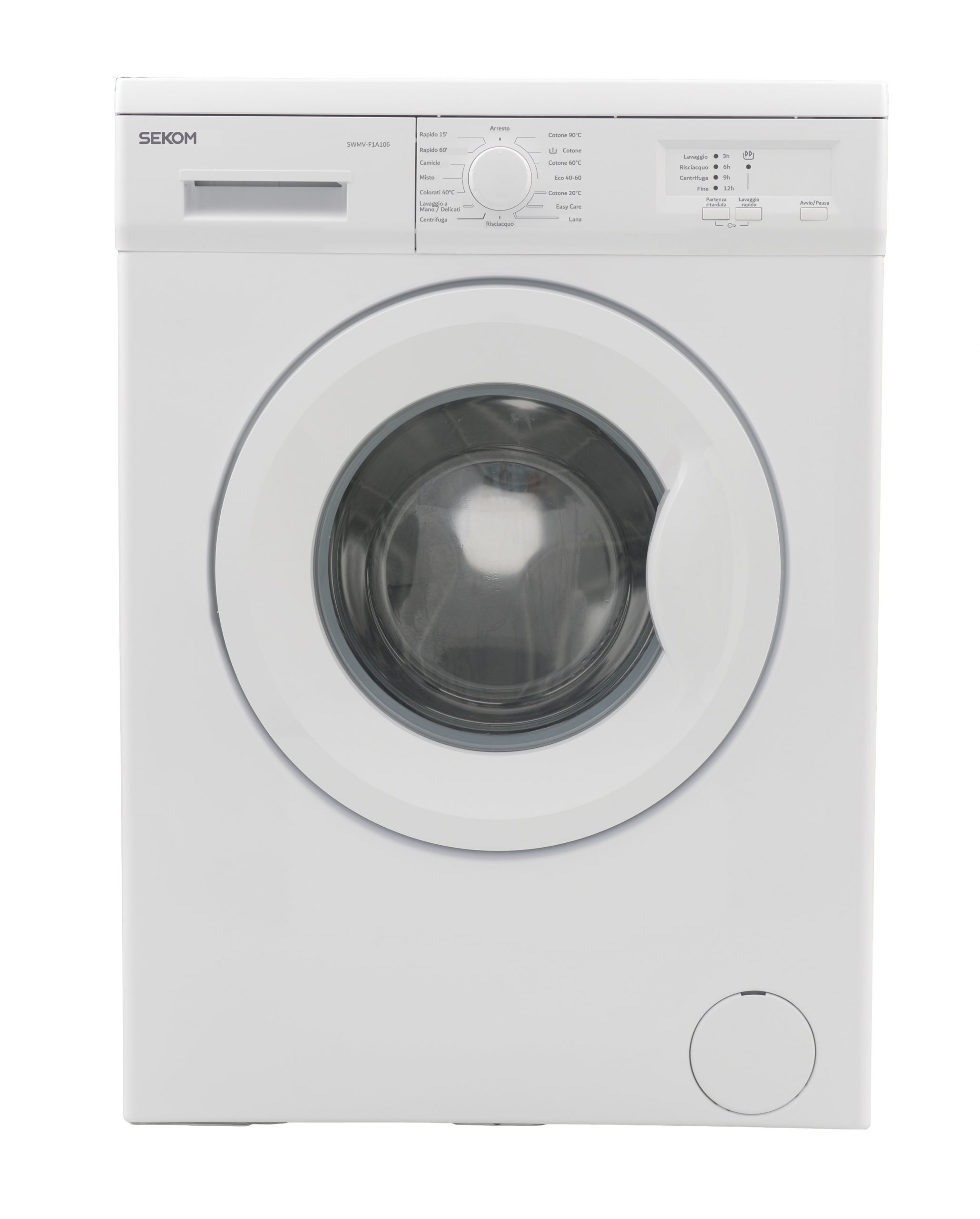 Sekom SWMVF1A106 Lavatrice Carica Frontale 6Kg 1000 Giri 15 Programmi
