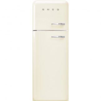 Smeg FAB30LCR5 Crema Frigorifero Doppia Porta 298LT Stile Retro Cerniere SX