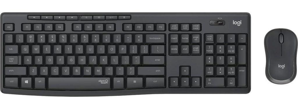 Logitech MK 295 Graphite Kit Tastiera e Mouse Wireless