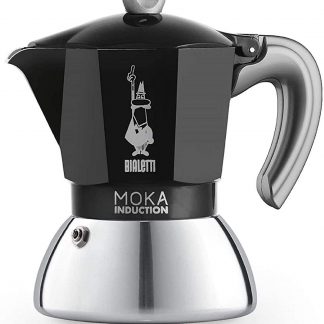 Bialetti Moka Induction 2 Tazze Caffettiera Nera