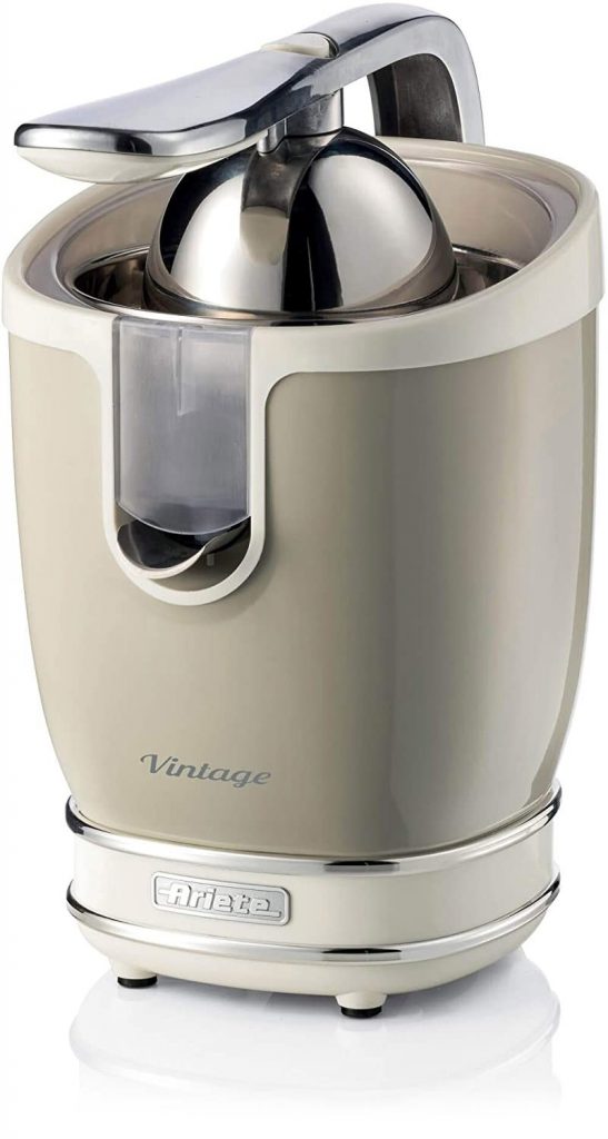 Ariete 413 Beige Spemiagrumi Vintage con Leva 85W con 2 Coni