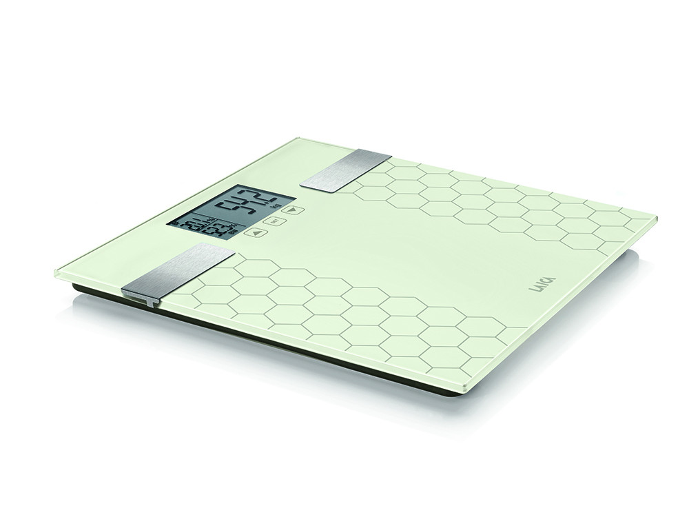 Laica PS5014 Bilancia Pesapersone Digitale Portata 180KG Vetro Temperato Bianco