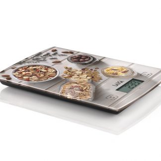 Laica KS1034 Bilancia da Cucina Elettronica Portata Max 5 Kg con Piatto in Vetro
