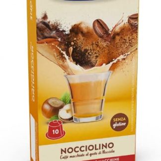 Caffe Borbone Confezione 10 Capsule Nocciolino Compatibili Nespresso