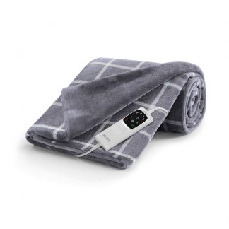 Imetec 16775B Adapto Termocoperta Plaid Riscaldabile 150x95cm Velvet Tartan