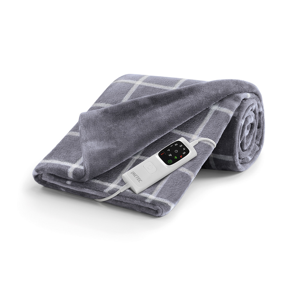 Imetec 16775B Adapto Termocoperta Plaid Riscaldabile 150x95cm Velvet Tartan