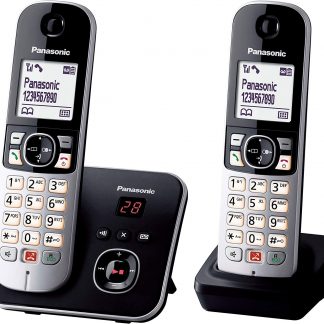 Panasonic KX-TG6862JTB Cordless Duo con Segreteria e Vivavoce