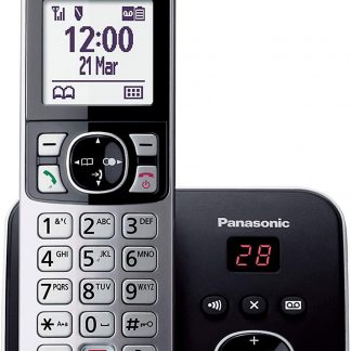 Panasonic KXTG6861JTB Telefono Cordless Nero con Segreteria