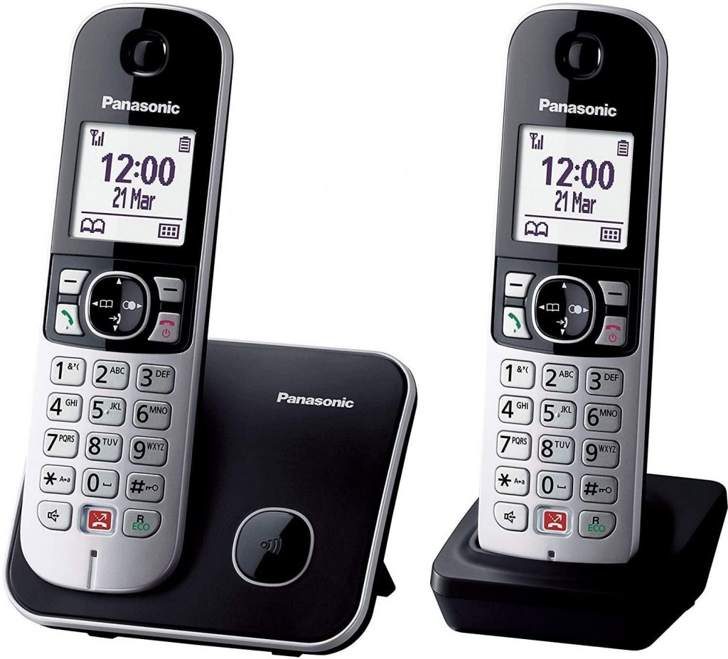 Panasonic KXTG6852JTB Telefono Cordless Duo con Vivavoce