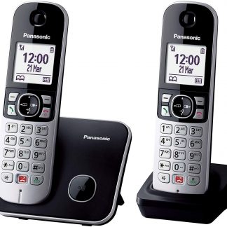 Panasonic KXTG6852JTB Telefono Cordless Duo con Vivavoce