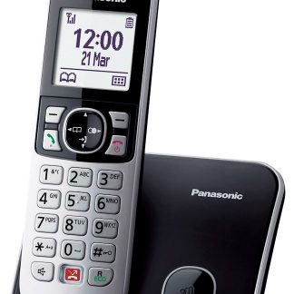 Panasonic KXTG6851JTB Telefono Cordless Nero con Vivavoce