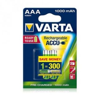 Varta Batteria Ricaricabile AAA 1000 mAh Ministilo Confezione da 2 Pezzi