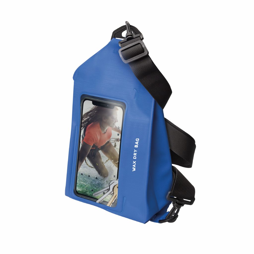 SBS TEWAXPOUCHB Marsupio Blu con Tracolla e Finestra Touchscreen
