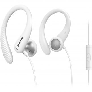 Philips TAA1105WT White Cuffia Auricolare Sportivi con Aggancio e Microfono