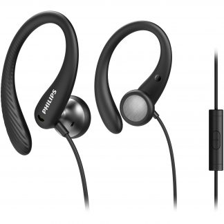 Philips TAA1105BK Black Cuffie Auricolari Sportivi con Aggancio e Microfono