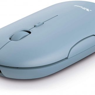 Trust 24126 Mouse Wireless Ricaricabile Ultrasottile Puck Blu