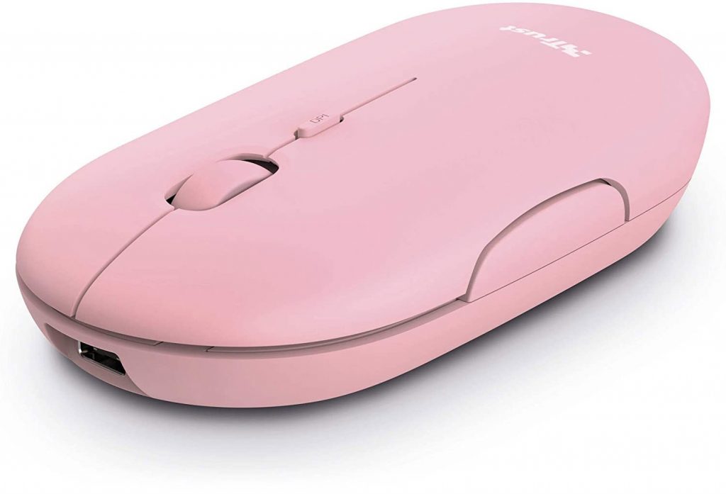 Trust Puck Rosa Mouse Wireless Ricaricabile
