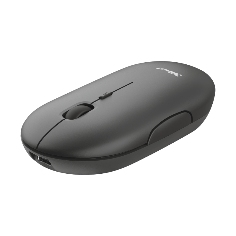 Trust Puck Nero Mouse Wireless Ricaricabile Ultrasottile