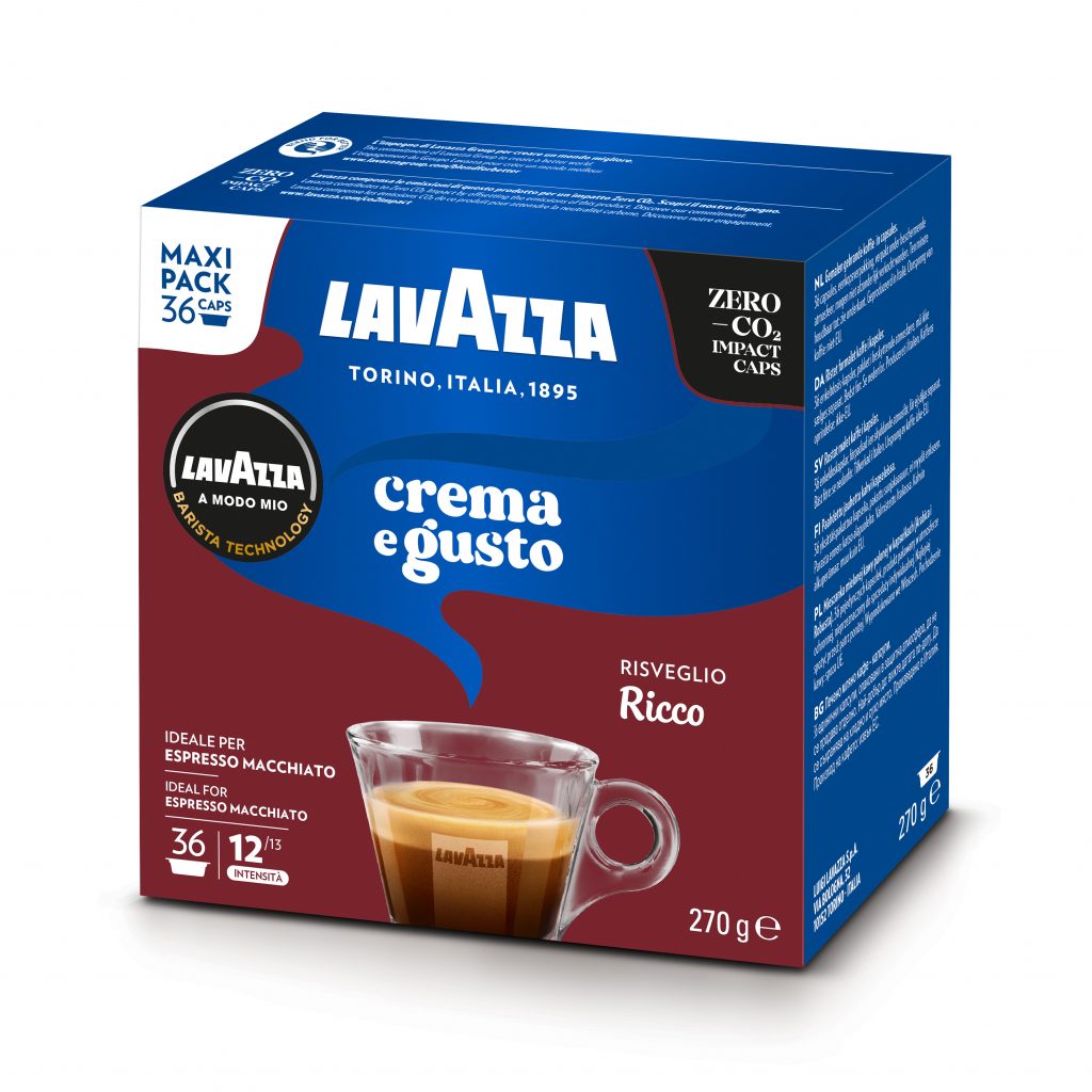 Lavazza 8275 Crema e Gusto Ricco Confezione 54 Capsule Compatibili A Modo Mio
