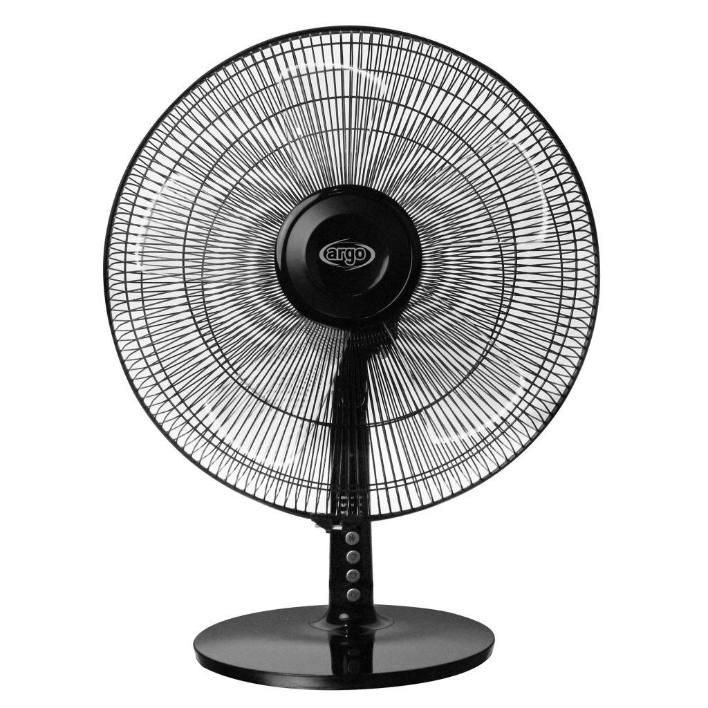 Argo Tablo Evo Black Ventilatore Tavolo 55W 5 Pale 40CM