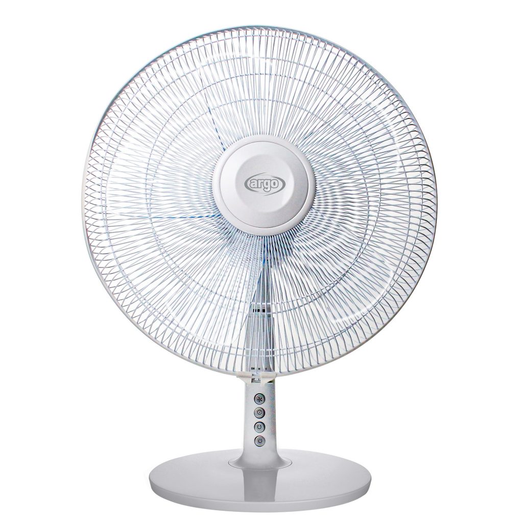 Argo TABLO EVO WHITE Ventilatore da Tavolo 55w 3 Velocita 40cm con Telecomando