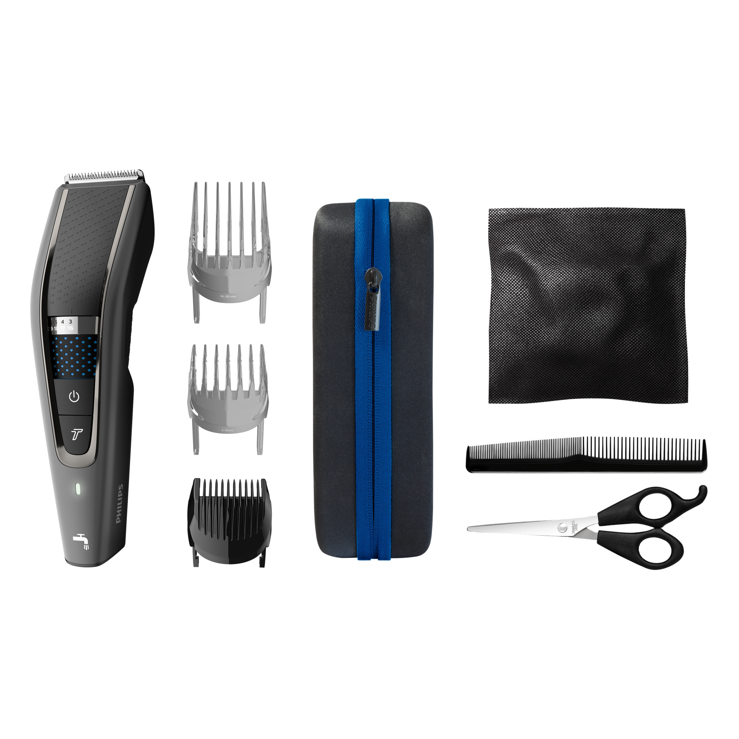 Philips HC7650 Regocapelli Lavabile con 28 Regolazioni
