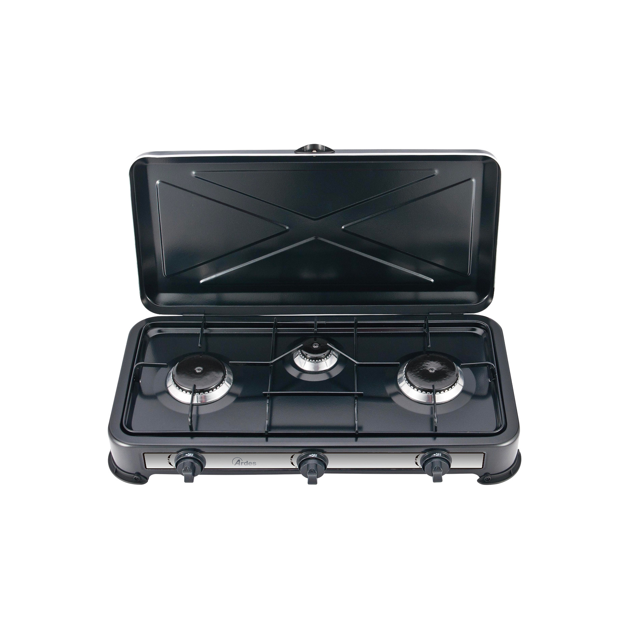 Ardes AR1FG03 Fornello Nero a Gas 2900W
