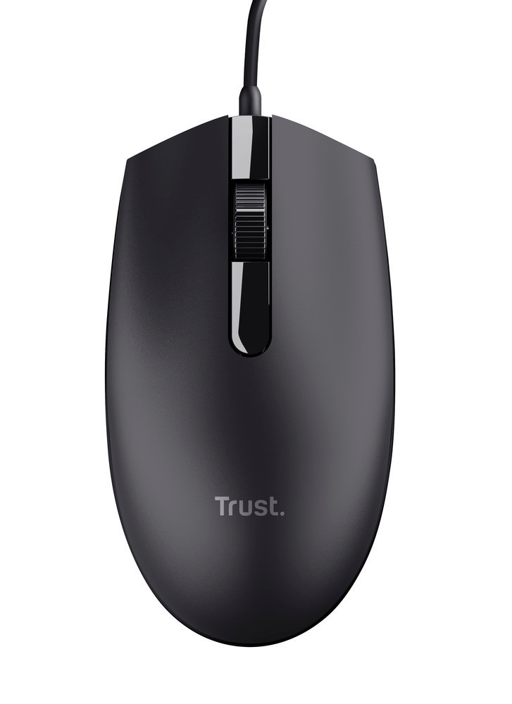 Trust Basi 24271 Mouse Wired Ottico 3tasti Ambidestro Nero Precisione 800Dpi