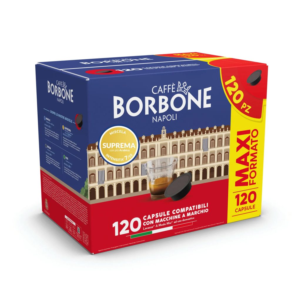 Caffe Borbone Confezione 120 Capsule Miscela Suprema Compatibile A Modo Mio