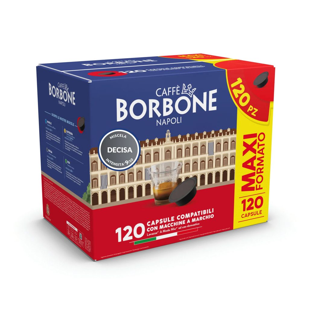 Caffe Borbone Confezione 120 Capsule Miscela Decisa Compatibile A Modo Mio