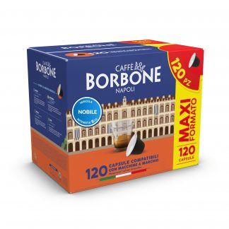 Caffe Borbone Confezione 120 Capsule Miscela Nobile Compatibile Nespresso