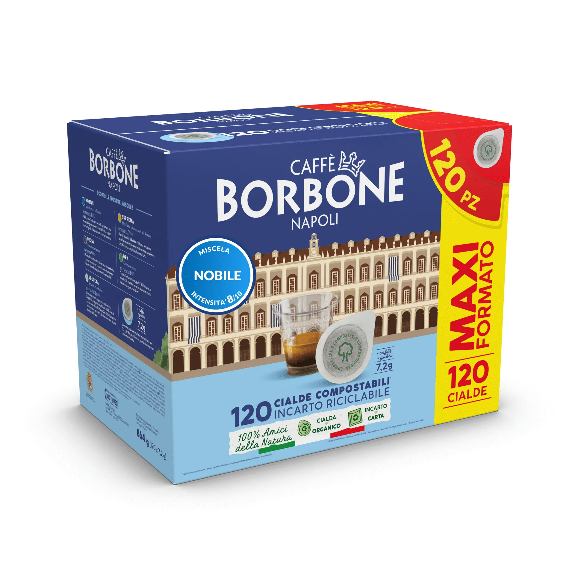 Caffe Borbone Confezione 120 Cialde 44mm Miscela Nobile