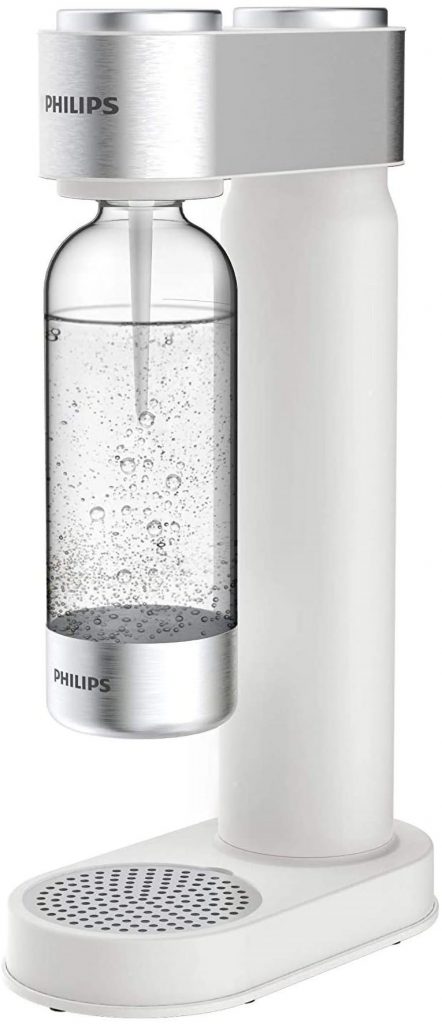 Philips GoZero ADD4902WH Bianco Gasatore con Bottiglia 1 Litro e Cilindro Gas