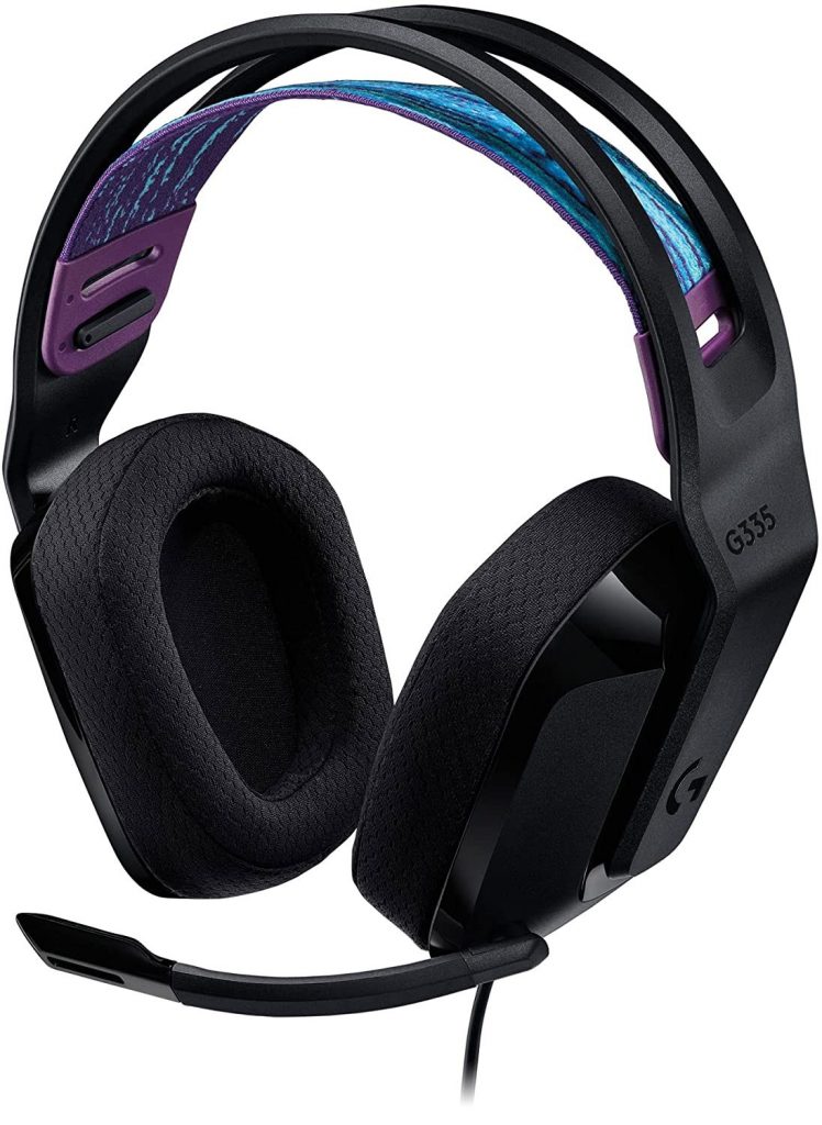 Logitech G335 Nera Cuffia da Gaming Cablata con Microfono Ripiegabile