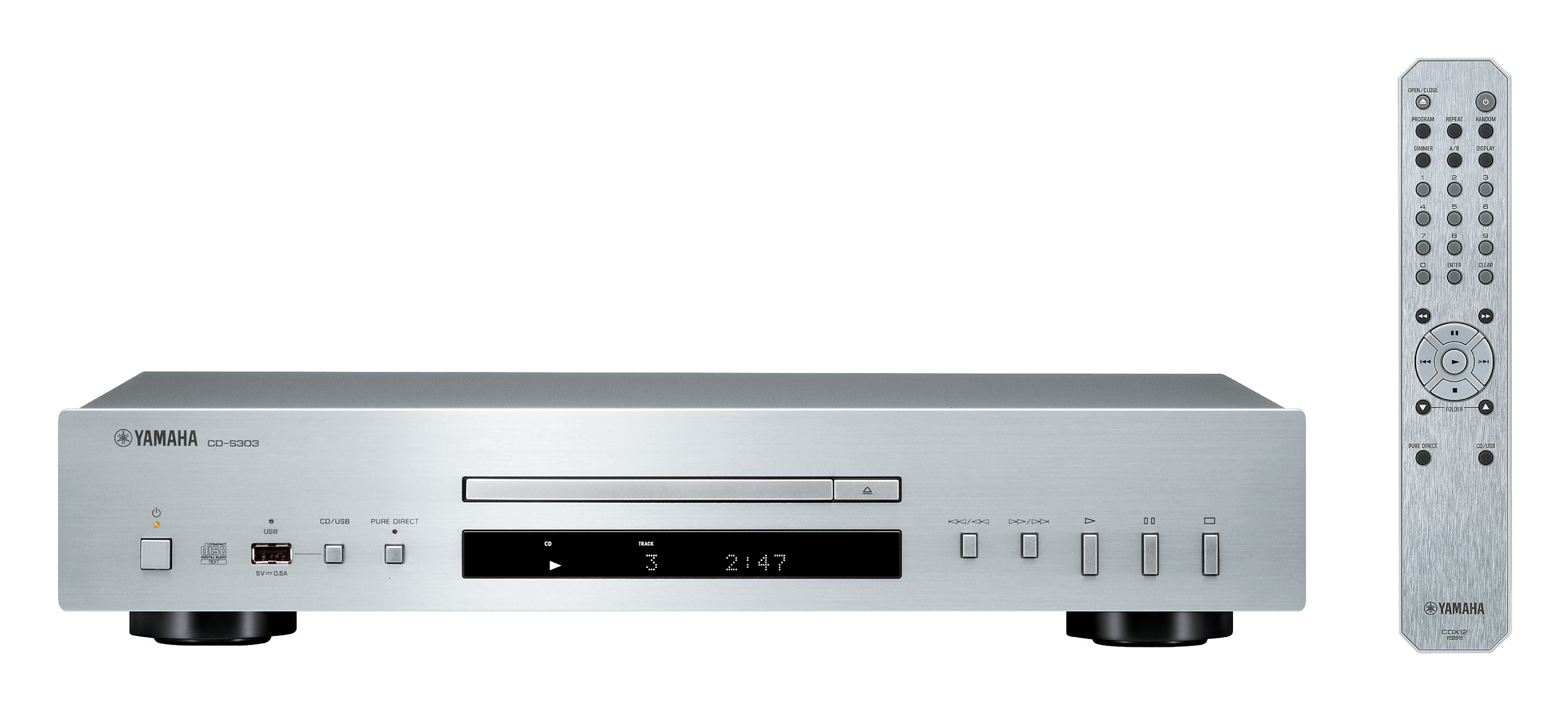 Yamaha CD-S303SI Silver Lettore CD