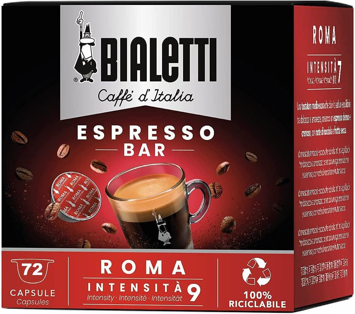 Bialetti Gusto Roma Multipack 72 Capsule Caffe