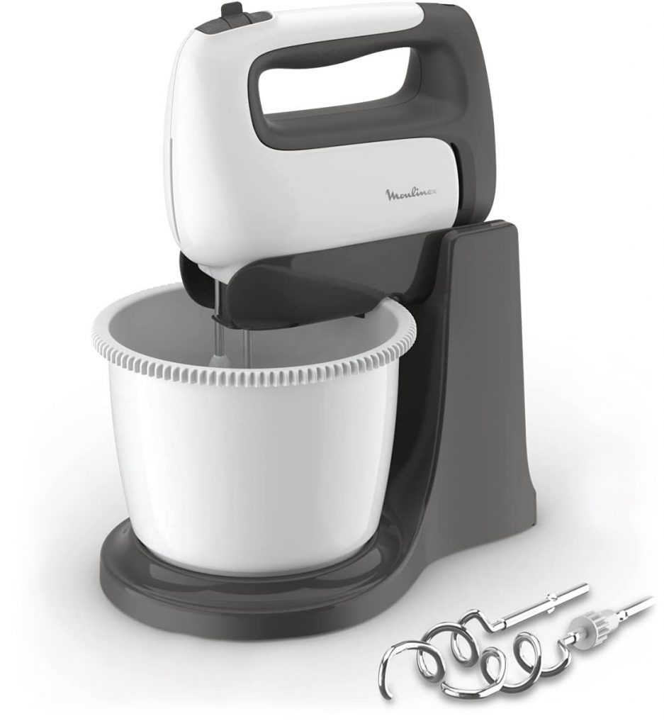 Moulinex HM4641 Sbattitore 500w 5 Velocita con Ciotola in Plastica da 2.5 Litri