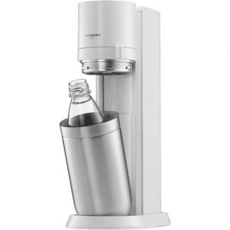 Sodastream Duo White Gasatore con 2 Bottiglie 1 Vetro e 1 PET 1 Lt Cilindro Gas