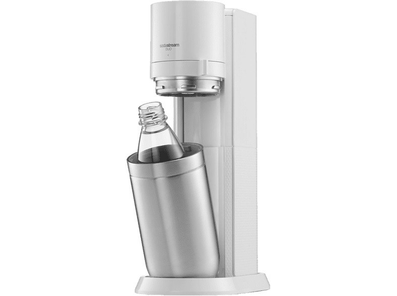 Sodastream Duo White Gasatore con 2 Bottiglie 1 Vetro e 1 PET 1 Lt Cilindro Gas