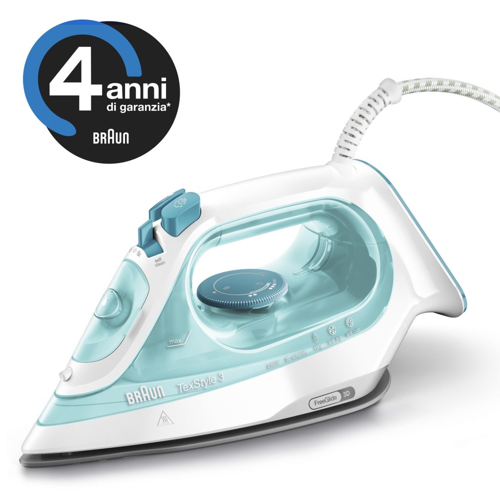 Braun TexStyle 3 SI 3041 Turchese Ferro a Vapore 2800W Piastra Superceramica